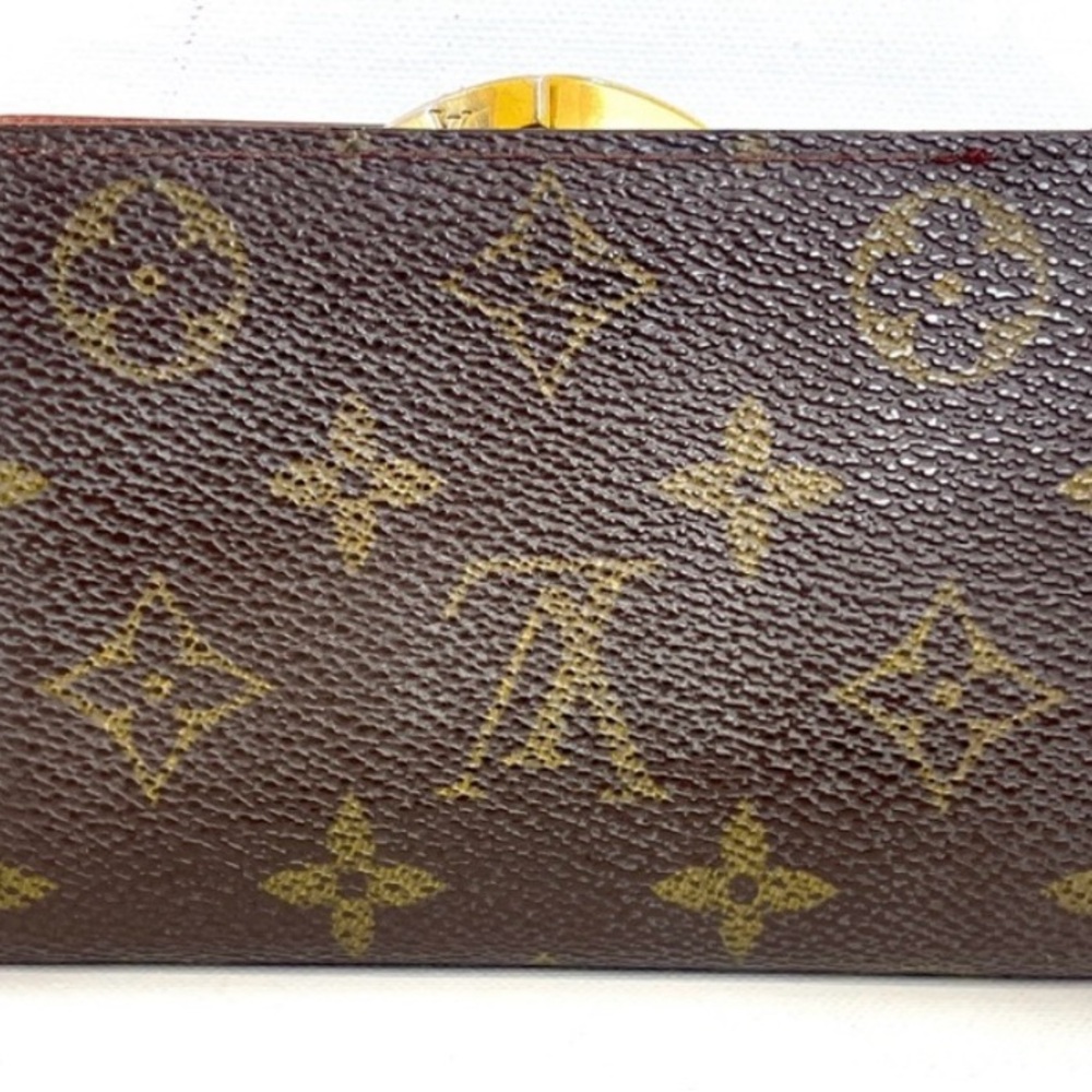 LOUIS VUITTON Monogram Porte Monnaie
Viennois Bifold KissLock Wallet Authentic
